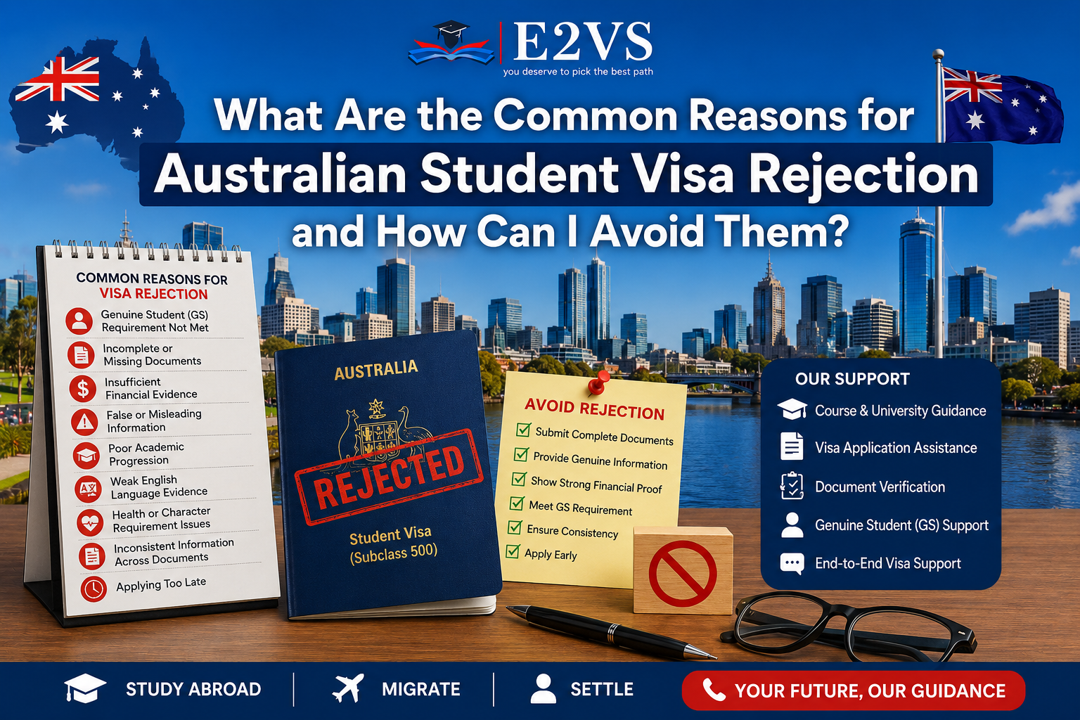 What Are the Common Reasons for Australian Student Visa Rejection and How Can I Avoid Them?
